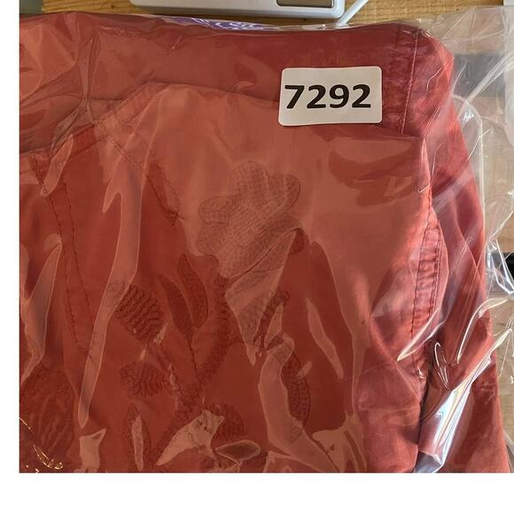 Liz Claiborne Womens Salmon Pink Jacket Large with Pockets - Picture 11 of 11